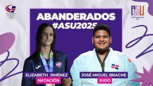 elizabeth-jimenez-y-jose-brache,-abanderados-por-rd-en-panam-junior