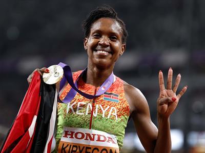 mundial-de-atletismo:-cuarto-oro-mundial-para-kipyegon-en-1,500-m