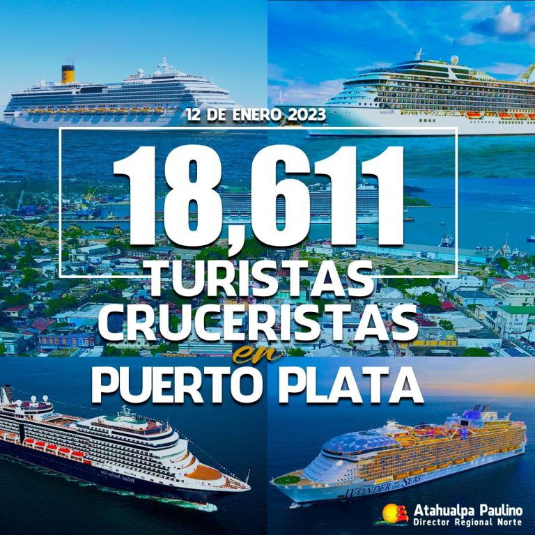 puerto-plata-recibe-este-jueves-18,611-cruceristas-en-cuatro-embarcaciones