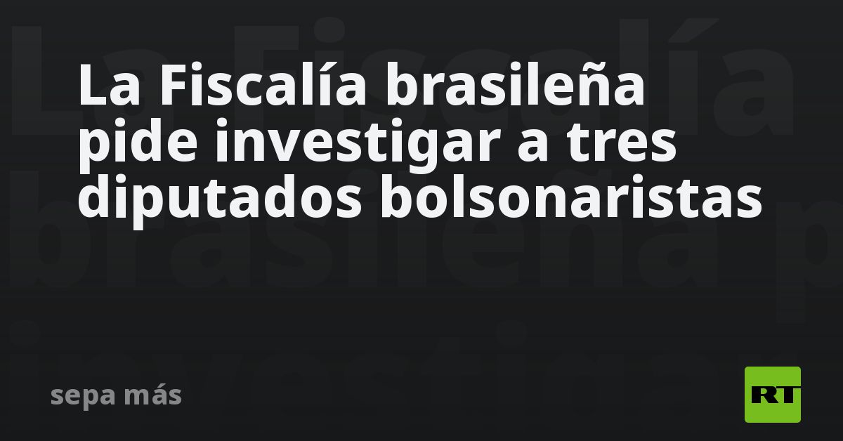 la-fiscalia-brasilena-pide-investigar-a-tres-diputados-bolsonaristas