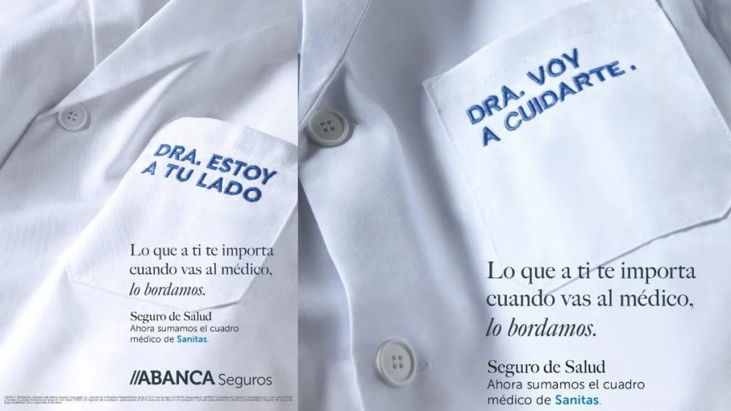 abanca-seguros-convierte-las-batas-medicas-en-un-homenaje-a-sus-profesionales-sanitarios